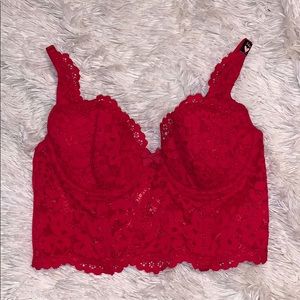 NWOT Red Victoria’s Secret Bra 34B